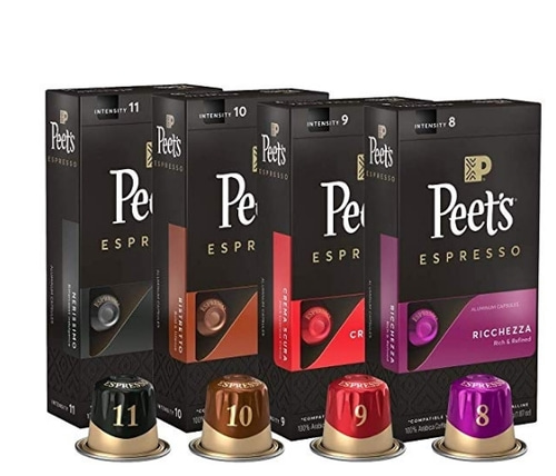Peet&#039;s Coffee Espresso Capsules Variety Pack, 40 Count