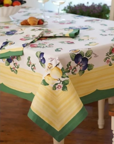Villeroy &amp; Boch French Garden 68&quot; x 68&quot; Tablecloth