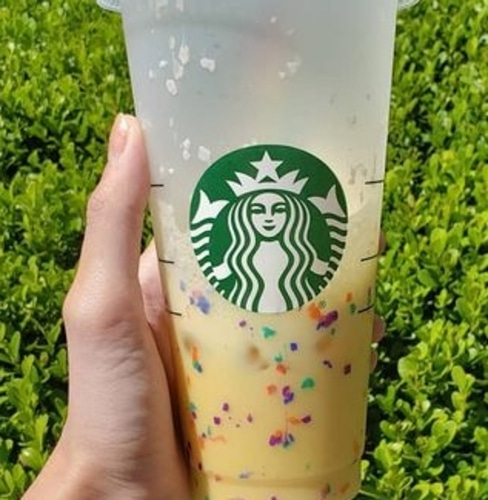 Starbucks reusable cup - 컬러체인지 콘페티 2개가격