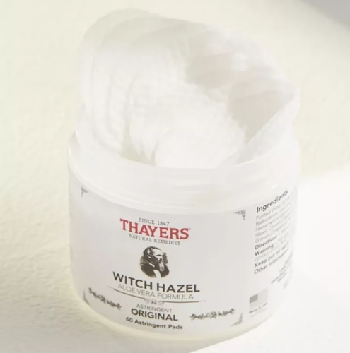Thayers Natural Remedies Witch Hazel Toner Pads - 60개 x  2팩 - 오늘만세일