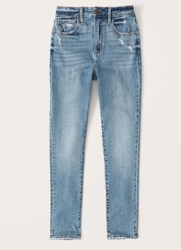 abercrombie Curve Love High Rise Super Skinny Ankle Jeans