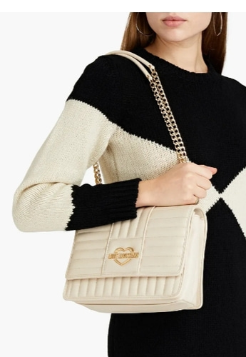 LOVE MOSCHINO Quilted faux leather shoulder bag