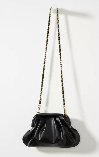 Anthropologie Faux Leather Clutch