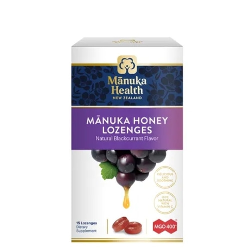 Manuka Health Lozenges, Blackcurrant - 15 ct - 6개 세트