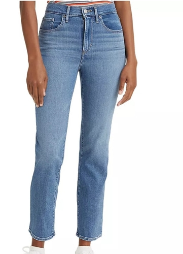 LEVIS 724 Straight-Leg Cropped Jeans