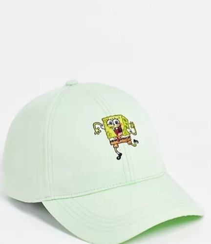 ASOS DESIGN SpongeBob baseball cap