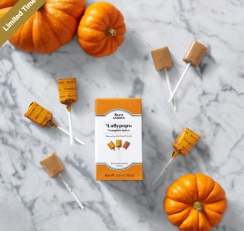 See&#039;s Candies Pumpkin Spice Lollypops - 2박스