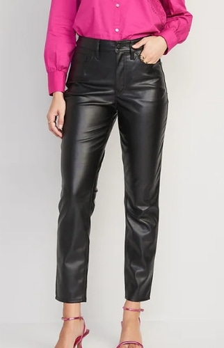 old navy High-Waisted Faux-Leather Ankle Pants