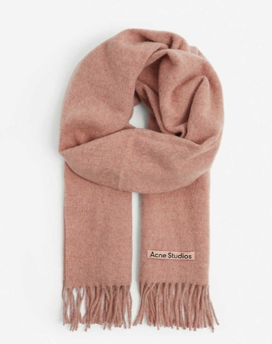 ACNE STUDIOS Canada narrow wool scarf - 로즈멜란지