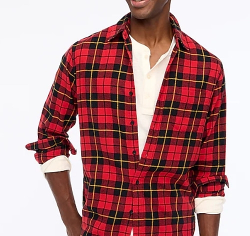 J.Crew  flannel shirt - 클래식핏
