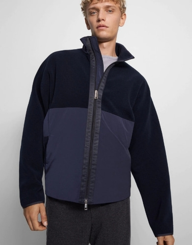 Theory Grady Zip Jacket in Recycled Fleece