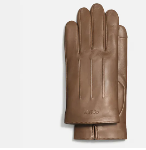 Coach leather gloves- 남자
