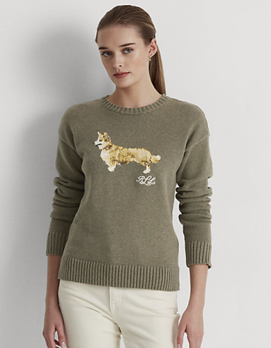 Lauren Ralph Lauren Intarsia-Knit Cotton Sweater