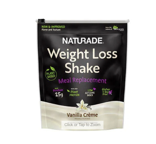 NATURADE Plant-Based Weight Loss High Protein Shake, Vanilla Creme, 41.5 oz -(25회분)