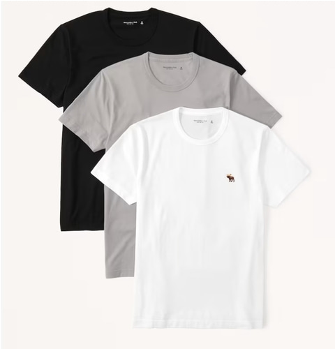 Abercrombie tee -3pack 남자사이즈