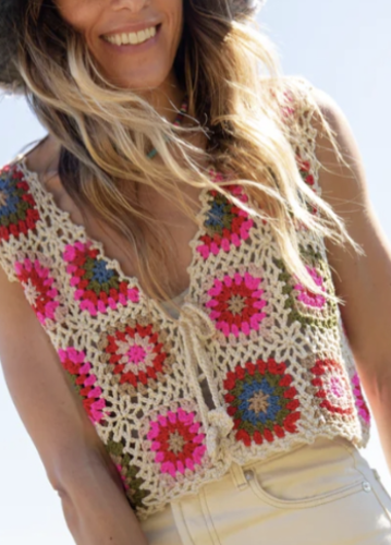 Natural life Crochet Vest