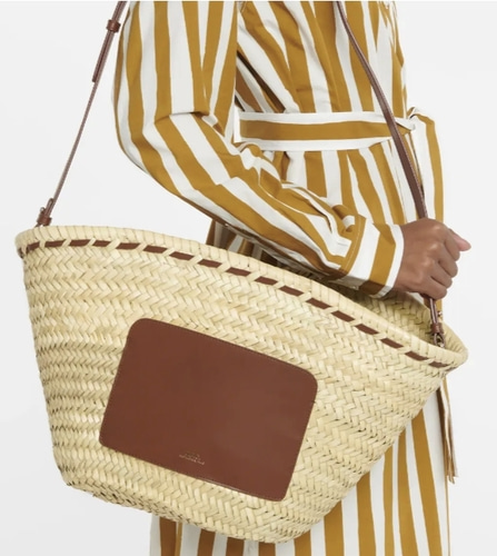 A.P.C. Zoe straw basket bag