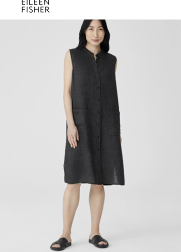 Ellen fisher Organic Linen Sleeveless Dress