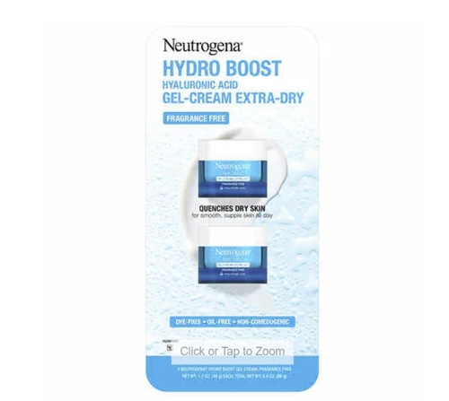 Neutrogena Hydro Boost Gel- Cream Extra - Dry, 1.7 oz, 2- pack (48 g x 2)