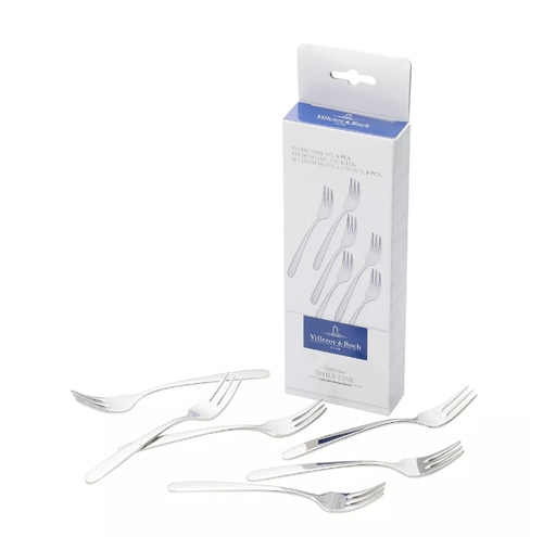 VILLEROY &amp; BOCH Daily Line Pastry Forks Set, 6 Pieces