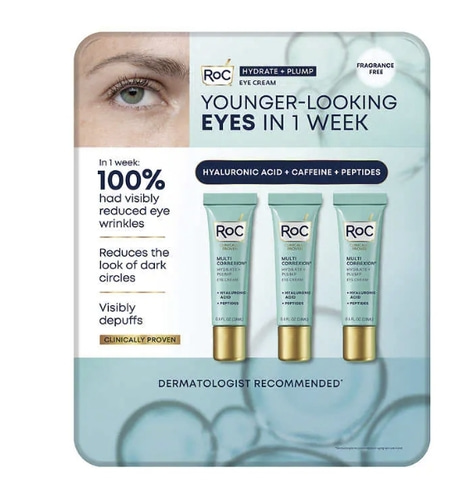 RoC Hydrate and Plump Eye Cream 0.6 oz 3-pack - 코스트코 아이크림