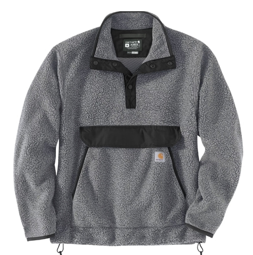 Carhartt Men&#039;s Relaxed Fit Snap Front Fleece Pullover Jacket