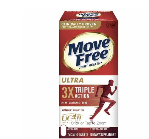 Schiff Move Free Ultra Triple Action Joint Supplement, 75 Tablets- 관절영양제
