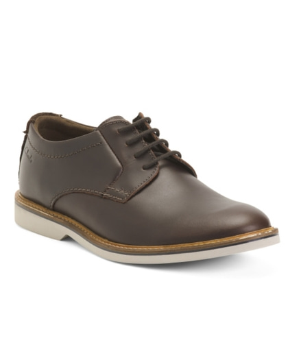 CLARKS  Leather Oxfords