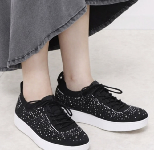 FitFlop Rally Ombre Crystal Knit Sneaker