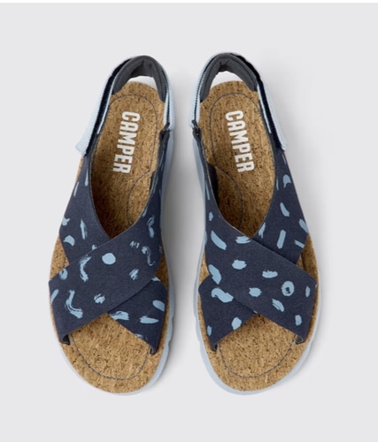 Camper Oruga sandals in printed nubuck