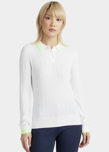 G/fore Cotton Blend Ribbed Sweater