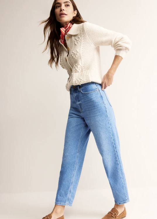 Boden High Rise Tapered Jeans