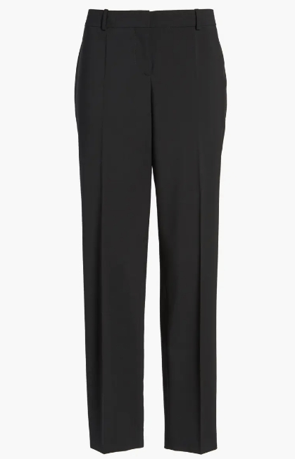 Boss Slim Stretch Wool Suit Trousers