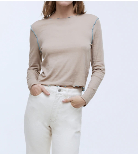 Madewell Stitched top