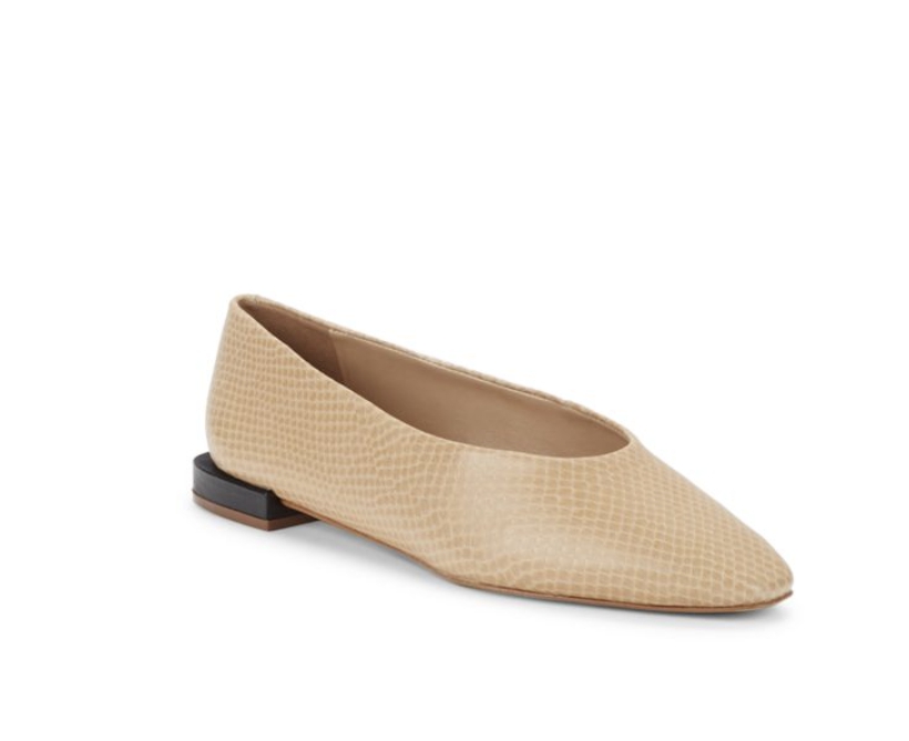SAKS FIFTH AVENUE  Leather Ballet Flats