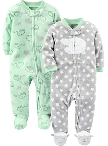 Carter&#039;s Baby 2-Pack Fleece Footed Sleep and Play -2개세트 