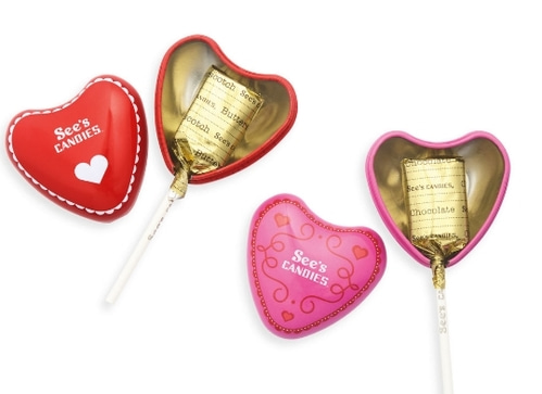 See&#039;s Candies Valentine&#039;s Day Lollypops - (10개 묶음) 