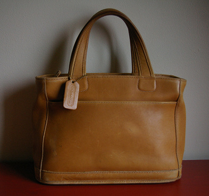 Vintage coach leather handbag 
