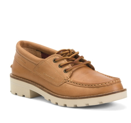 SPERRY Lug Sole Leather Moccasins