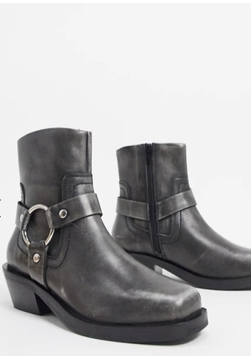ASOS DESIGN leather boots