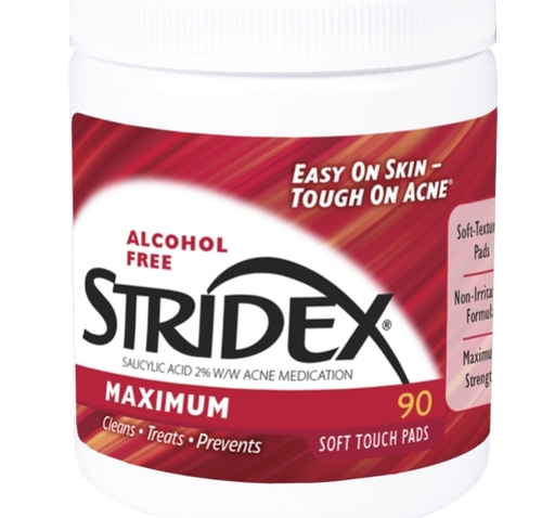 Stridex, Single-Step Acne Control, Maximum, Alcohol Free, 90 Soft Touch Pads X 4세트  (360패드)
