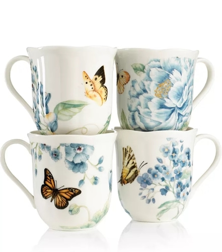 Lenox Set of 4 Butterfly Meadow mug