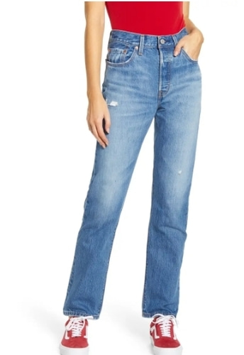 Levis 501® High Waist Straight Leg Jeans