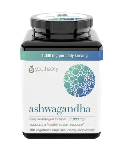 youtheory Ashwagandha 1,000 mg., 150 Capsules - 아슈와간다 (긴장.불안 우울스트레스완화))