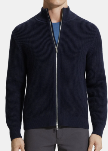 theory Zip Sweater - Cotton-Cashmere