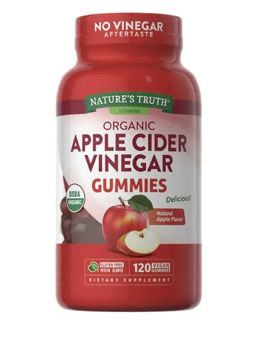 Nature&#039;s Truth USDA Organic Apple Cider Vinegar 500 mg., 120 Gummies