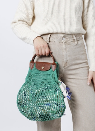 Longchamp  Le Pliage Filet Knit Bag