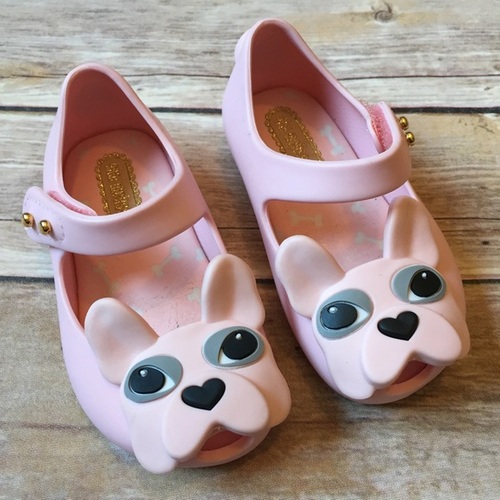 Mini Melissa Girls Pink Dog Shoes  - 8사이즈 - 바잉가 이하 파이날세일