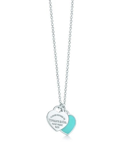 Tiffany &amp; Co necklace - 미니더블하트택  