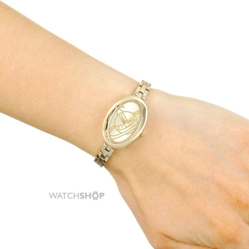 핫딜!! Vivienne Westwood Women&#039;s VV098GD The Twist Bracelet Analog Display Swiss Quartz Gold Watch  ;40만원대 상품!!-딱한개! 재입고안되요!!